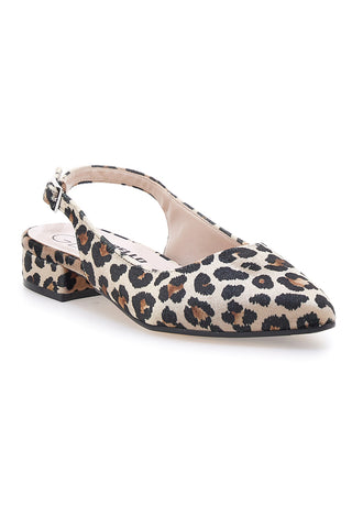 Damen Pumps mit Leopardenmuster und Slingback-Riemen Pittarello Glam 3883
