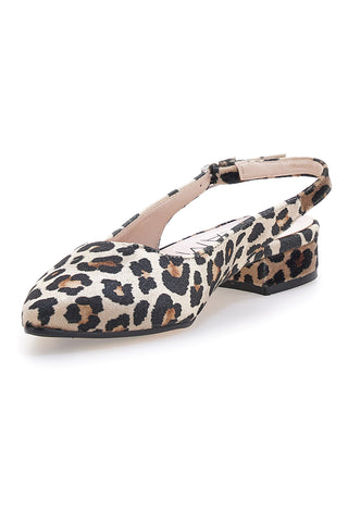 Damen Pumps mit Leopardenmuster und Slingback-Riemen Pittarello Glam 3883