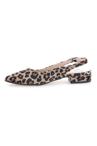 Damen Pumps mit Leopardenmuster und Slingback-Riemen Pittarello Glam 3883