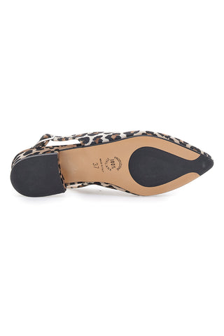 Damen Pumps mit Leopardenmuster und Slingback-Riemen Pittarello Glam 3883