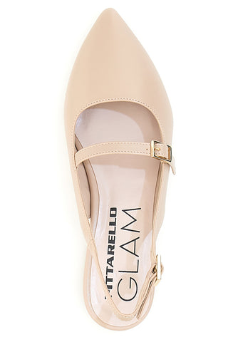 Décolleté da donna nude con cinturino slingback Pittarello Glam 3888