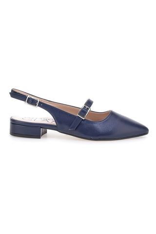 Décolleté da donna blu con cinturino slingback Pittarello Glam 3888