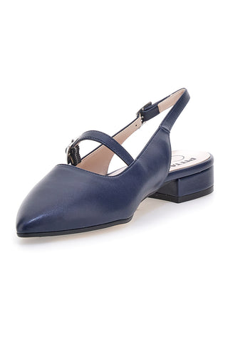 Décolleté da donna blu con cinturino slingback Pittarello Glam 3888