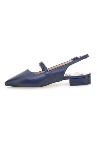 Décolleté da donna blu con cinturino slingback Pittarello Glam 3888
