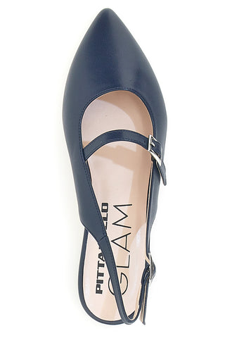 Décolleté da donna blu con cinturino slingback Pittarello Glam 3888
