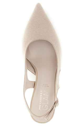 Beige Pumps mit Riemen Pittarello glam 3992