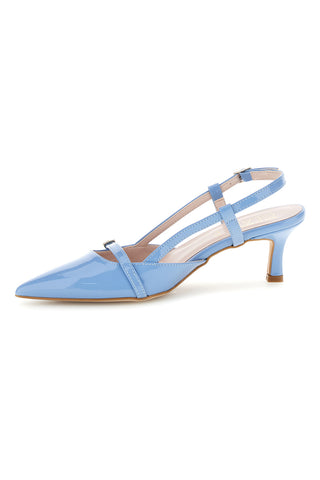 Spitze Spitze blau Slingback Schuhe mit Riemen Pittarello glam 3790