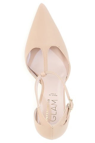 Décolleté da donna nude con cinturino Pittarello Glam 3869