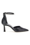 Schwarze Pumps mit Riemchen Pittarello couture 709