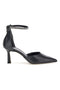 Décolleté nere con cinturino Pittarello couture 709