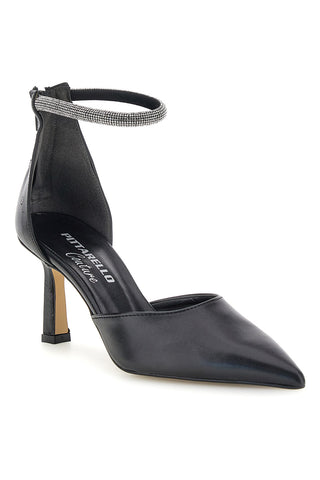 Schwarze Pumps mit Riemchen Pittarello couture 709