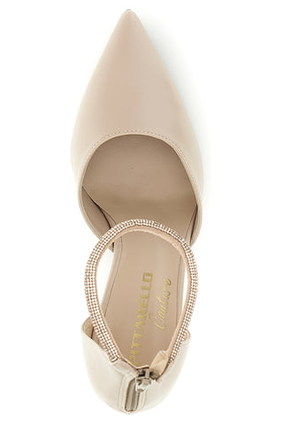 Décolleté nude con cinturino Pittarello couture 709