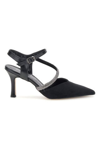 Schwarze Pumps mit Riemchen Pittarello couture 65302