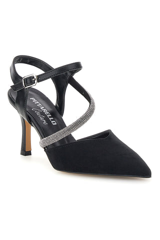 Décolleté nere con cinturino Pittarello couture 65302