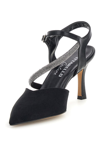 Décolleté nere con cinturino Pittarello couture 65302