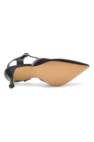 Décolleté nere con cinturino Pittarello couture 65302