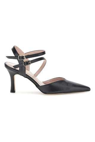 Schwarze Pumps mit Riemen Pittarello couture 3811S
