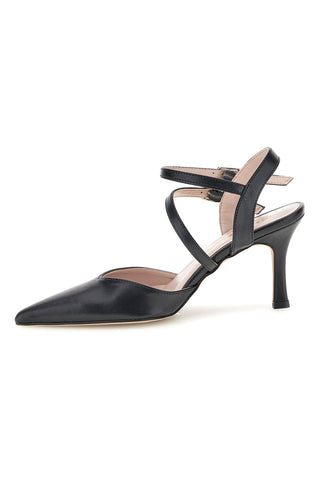 Schwarze Pumps mit Riemen Pittarello couture 3811S