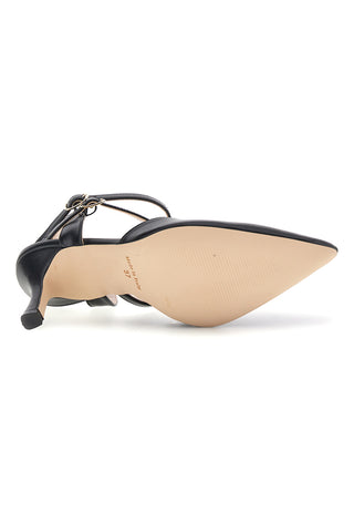 Schwarze Pumps mit Riemen Pittarello couture 3811S
