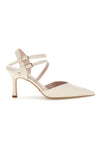 Weiße Pumps mit Riemen Pittarello couture 3811S