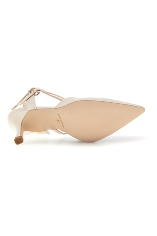 Weiße Pumps mit Riemen Pittarello couture 3811S