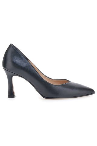 Schwarze spitz zulaufende Pumps mit hohem Absatz Francesca gritti 3354