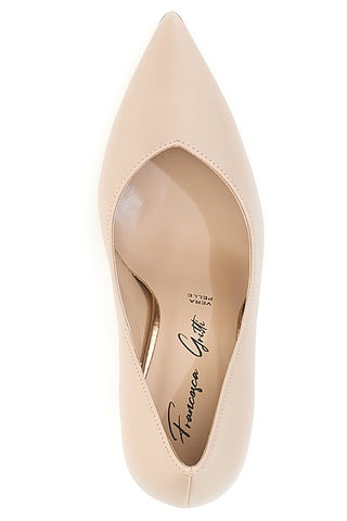 Beige Dekolleté mit Absatz Francesca Gritti 157
