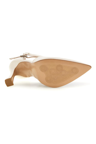Décolleté beige in vera pelle con cinturino Francesca gritti 194
