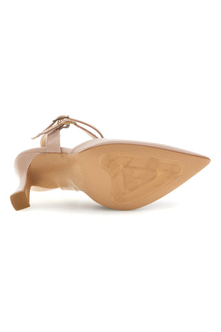 Spitze beige Pumps mit Riemen Francesca gritti 197