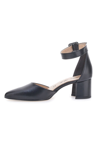 Schwarze Pumps mit Francesca Gritti Riemen 8017