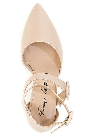 Beige Damen-Dekolleté mit gekreuzten Trägern Francesca Gritti 8012