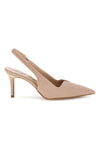 Nackte Pumps mit Slingback-Riemen Handgefertigt Made in Italy Francesca gritti P0701