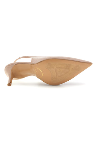 Nackte Pumps mit Slingback-Riemen Handgefertigt Made in Italy Francesca gritti P0701