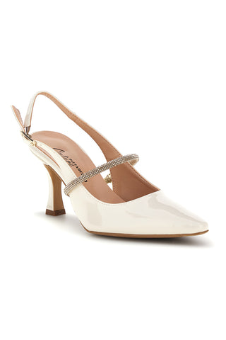 Décolleté beige a punta con cinturino Pittarello couture 8330