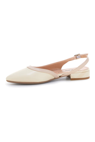 Beige Made in Italy Ballerinas mit Riemen Pittarello couture 6011