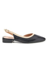 Schwarze Made in Italy Ballerinas mit Riemen Pittarello couture 6011