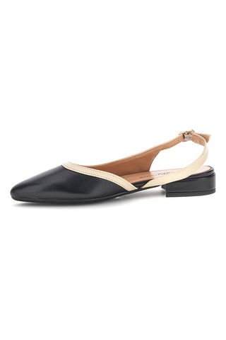 Schwarze Made in Italy Ballerinas mit Riemen Pittarello couture 6011