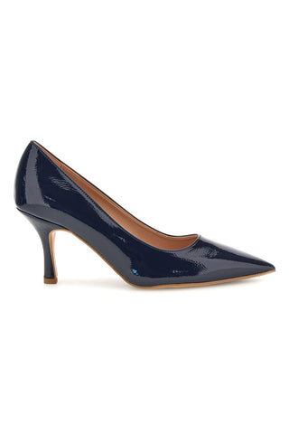 Blaue Lackleder Pumps Pittarello couture 6418