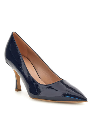 Blaue Lackleder Pumps Pittarello couture 6418