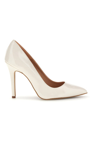 Butterfarbene Lackleder-Pumps Pittarello couture 3401