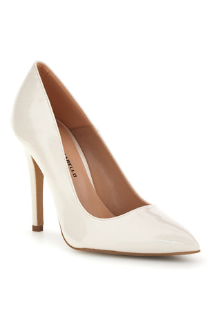 Butterfarbene Lackleder-Pumps Pittarello couture 3401