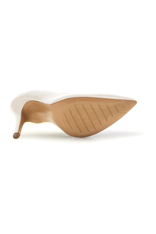 Butterfarbene Lackleder-Pumps Pittarello couture 3401