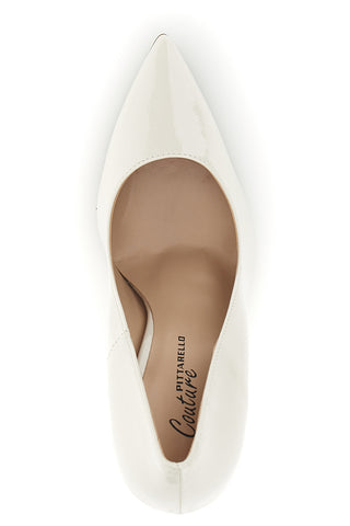 Butterfarbene Lackleder-Pumps Pittarello couture 3401