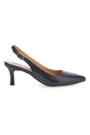Décolleté slingback nera con tacco Pittarello Glam 934