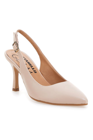 Décolleté slingback nude Made in Italy Pittarello Glam 935