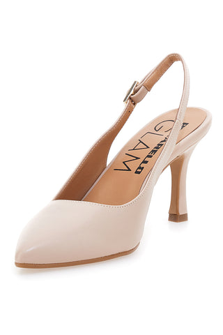 Décolleté slingback nude Made in Italy Pittarello Glam 935