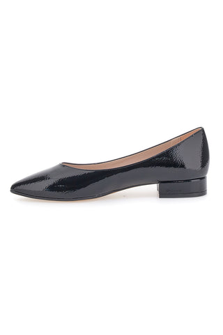Schwarze Lackleder Ballerina flach Pittarello Glam 3890