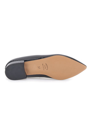 Ballerina nera vernice a punta Pittarello Glam 3890