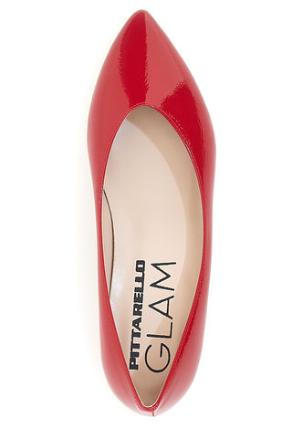 Ballerina rossa a punta Pittarello Glam 3890