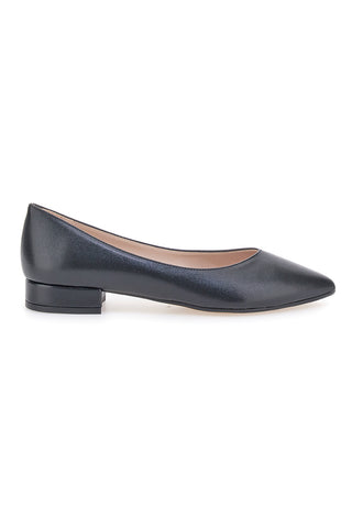 Spitze schwarze Ballerina flach Pittarello Glam 3890